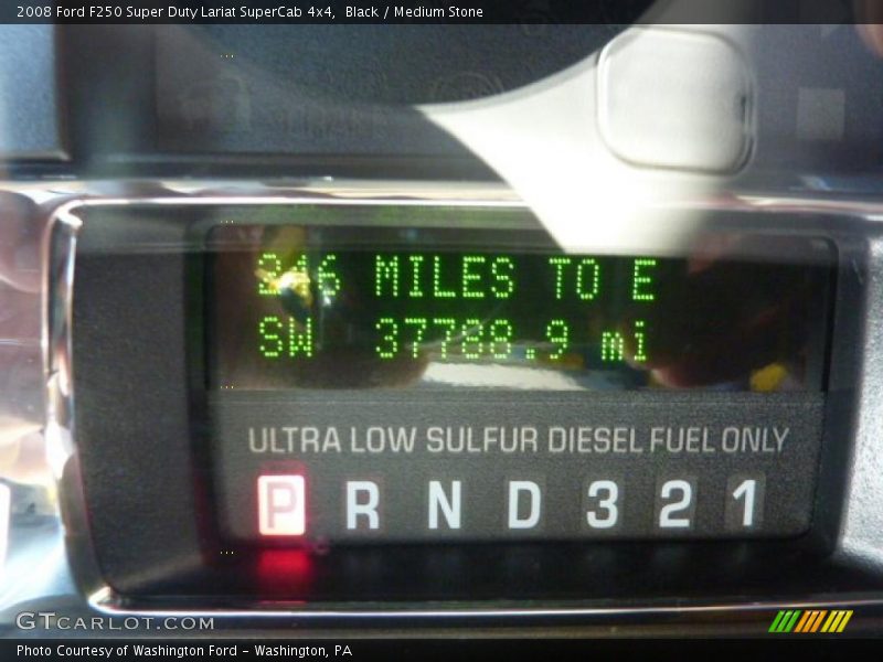 Black / Medium Stone 2008 Ford F250 Super Duty Lariat SuperCab 4x4