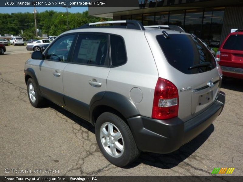 Sahara Silver / Gray 2005 Hyundai Tucson GLS V6 4WD