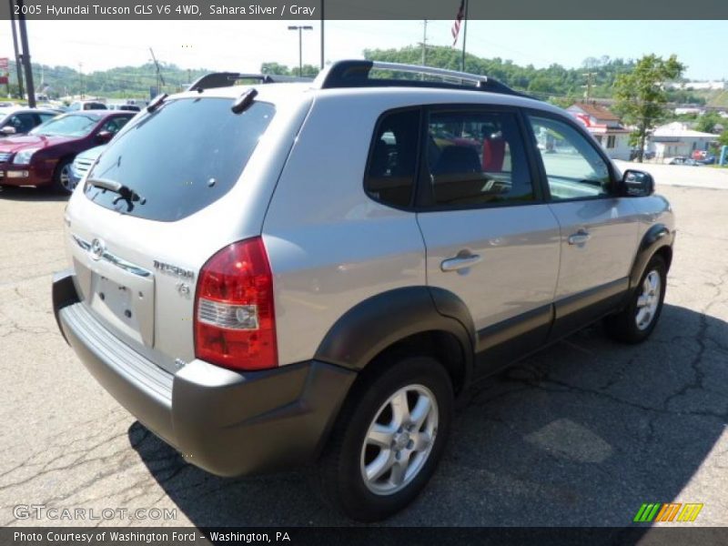 Sahara Silver / Gray 2005 Hyundai Tucson GLS V6 4WD