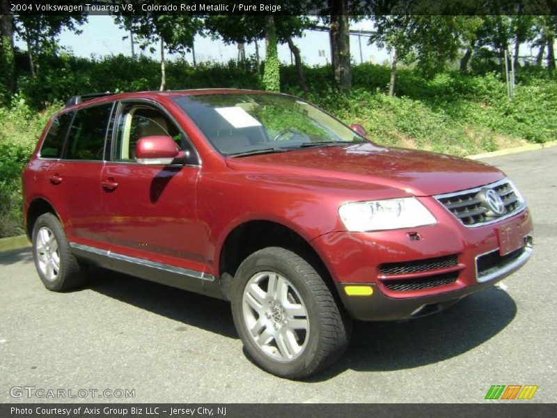 Colorado Red Metallic / Pure Beige 2004 Volkswagen Touareg V8