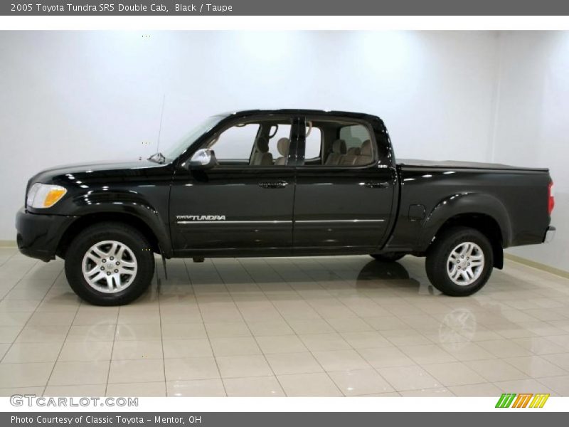 Black / Taupe 2005 Toyota Tundra SR5 Double Cab