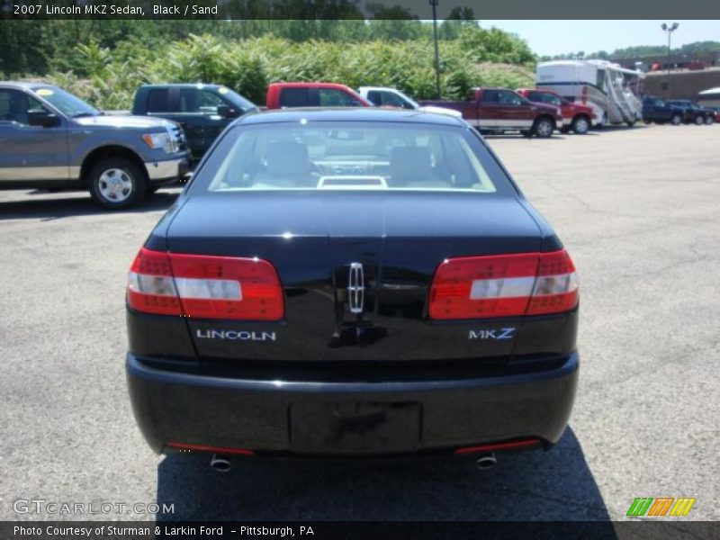 Black / Sand 2007 Lincoln MKZ Sedan
