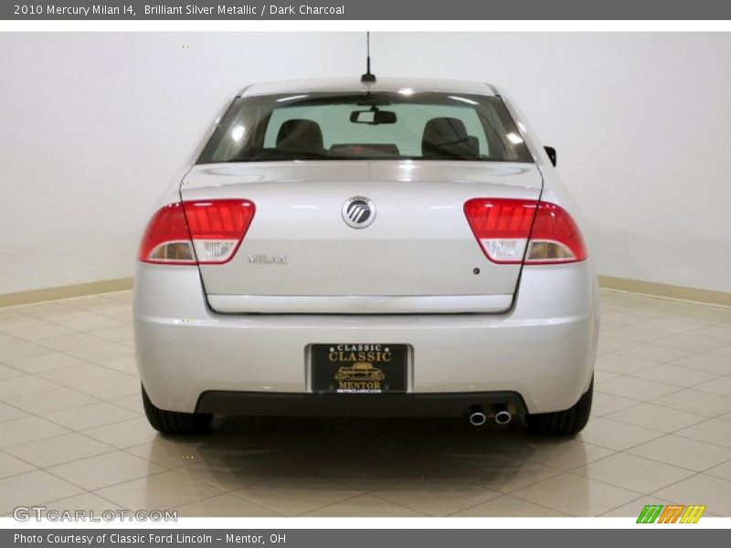 Brilliant Silver Metallic / Dark Charcoal 2010 Mercury Milan I4