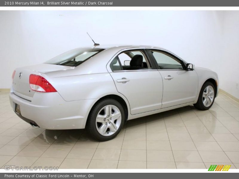 Brilliant Silver Metallic / Dark Charcoal 2010 Mercury Milan I4