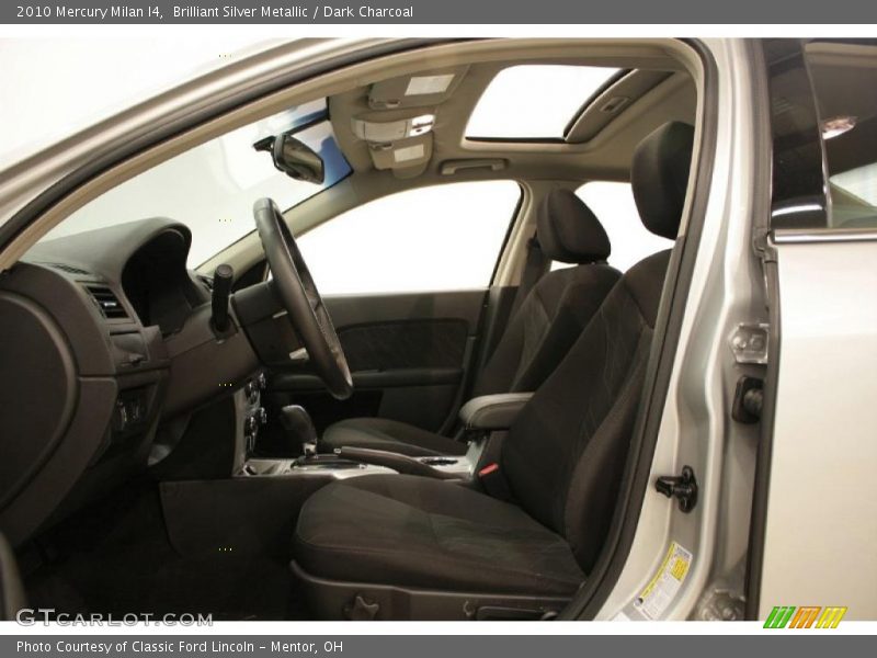 Brilliant Silver Metallic / Dark Charcoal 2010 Mercury Milan I4