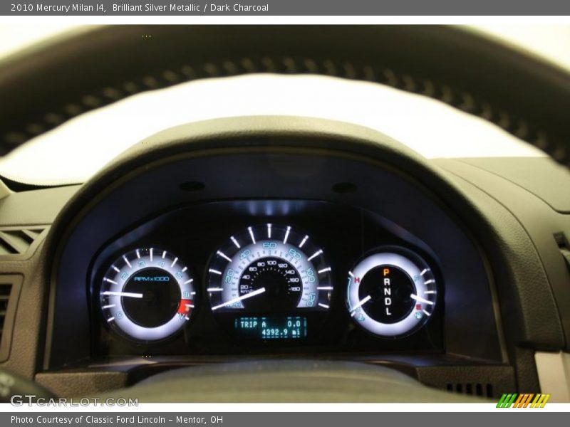 Brilliant Silver Metallic / Dark Charcoal 2010 Mercury Milan I4