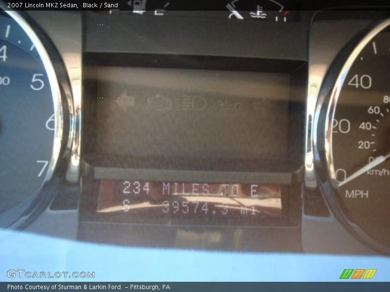 Black / Sand 2007 Lincoln MKZ Sedan