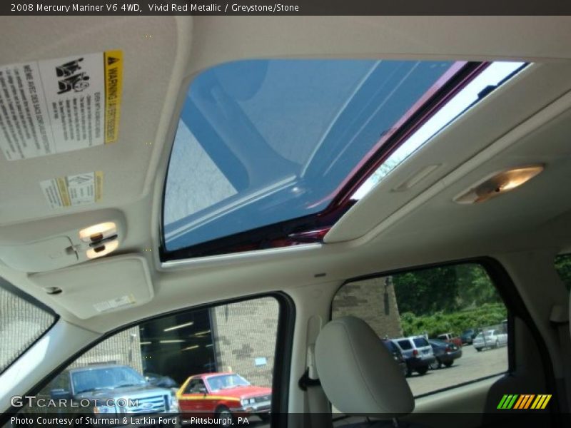Vivid Red Metallic / Greystone/Stone 2008 Mercury Mariner V6 4WD