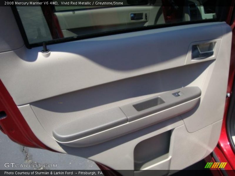 Vivid Red Metallic / Greystone/Stone 2008 Mercury Mariner V6 4WD