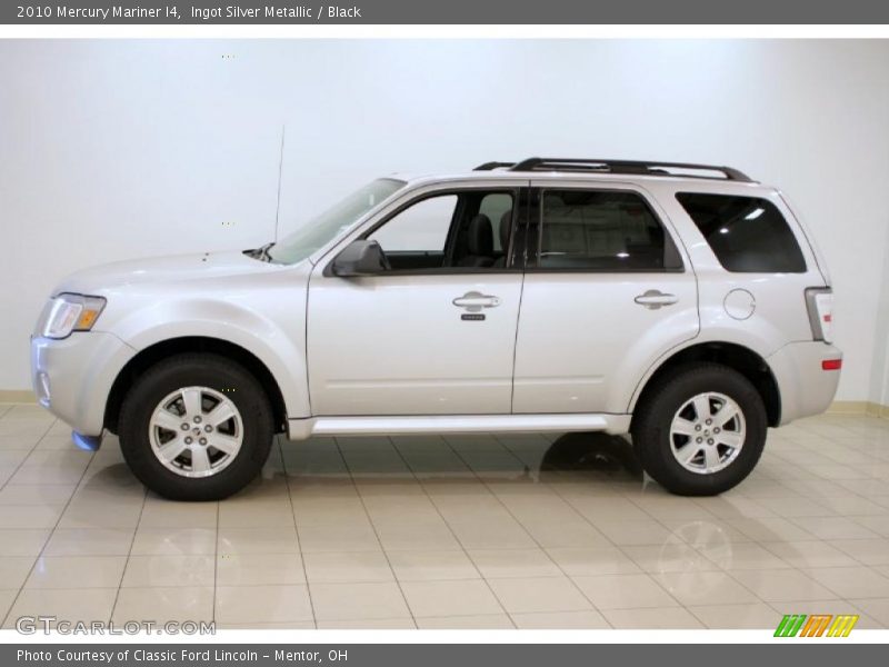 Ingot Silver Metallic / Black 2010 Mercury Mariner I4