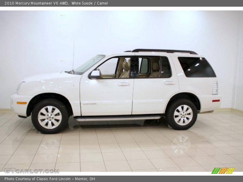 White Suede / Camel 2010 Mercury Mountaineer V6 AWD