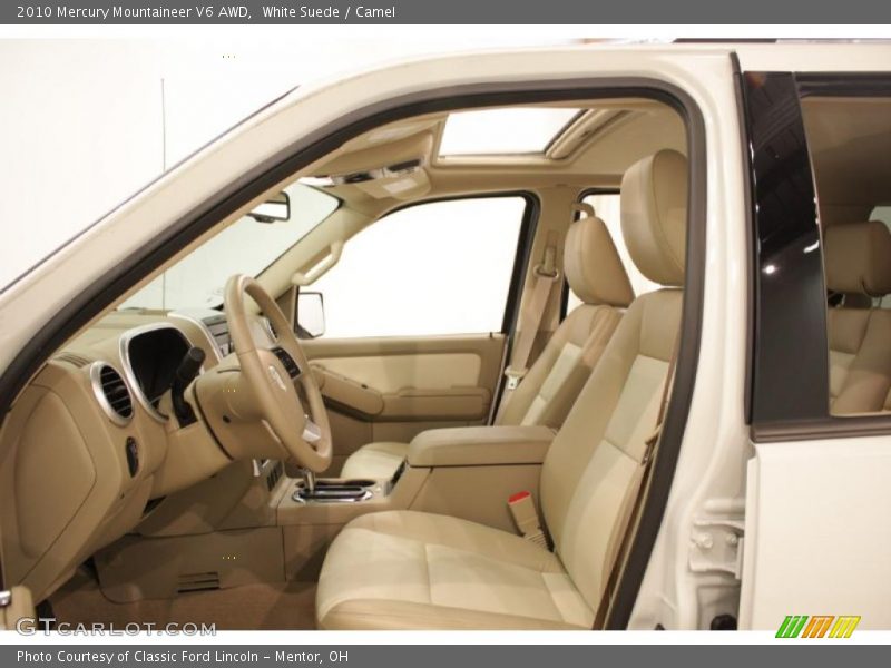 White Suede / Camel 2010 Mercury Mountaineer V6 AWD