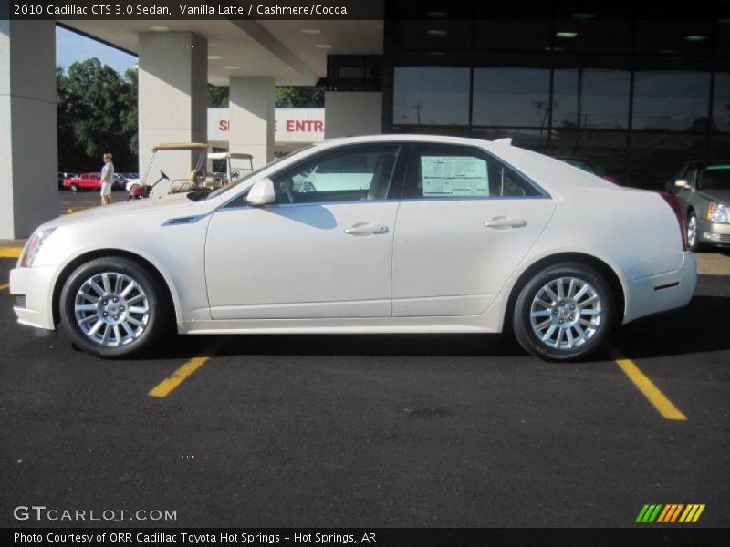 Vanilla Latte / Cashmere/Cocoa 2010 Cadillac CTS 3.0 Sedan