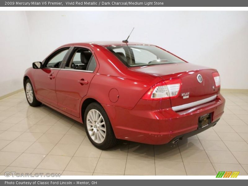 Vivid Red Metallic / Dark Charcoal/Medium Light Stone 2009 Mercury Milan V6 Premier