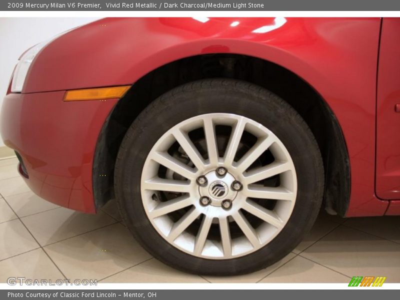 Vivid Red Metallic / Dark Charcoal/Medium Light Stone 2009 Mercury Milan V6 Premier