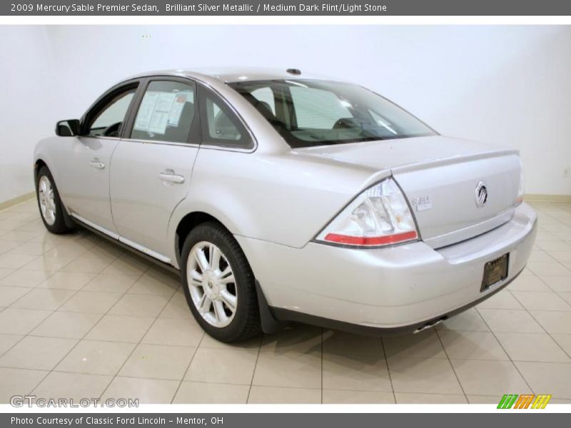 Brilliant Silver Metallic / Medium Dark Flint/Light Stone 2009 Mercury Sable Premier Sedan
