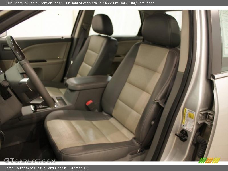 Brilliant Silver Metallic / Medium Dark Flint/Light Stone 2009 Mercury Sable Premier Sedan