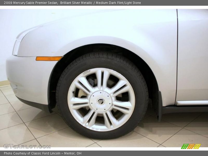 Brilliant Silver Metallic / Medium Dark Flint/Light Stone 2009 Mercury Sable Premier Sedan