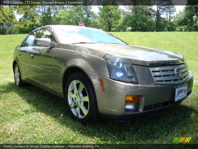 Radiant Bronze / Cashmere 2007 Cadillac CTS Sedan