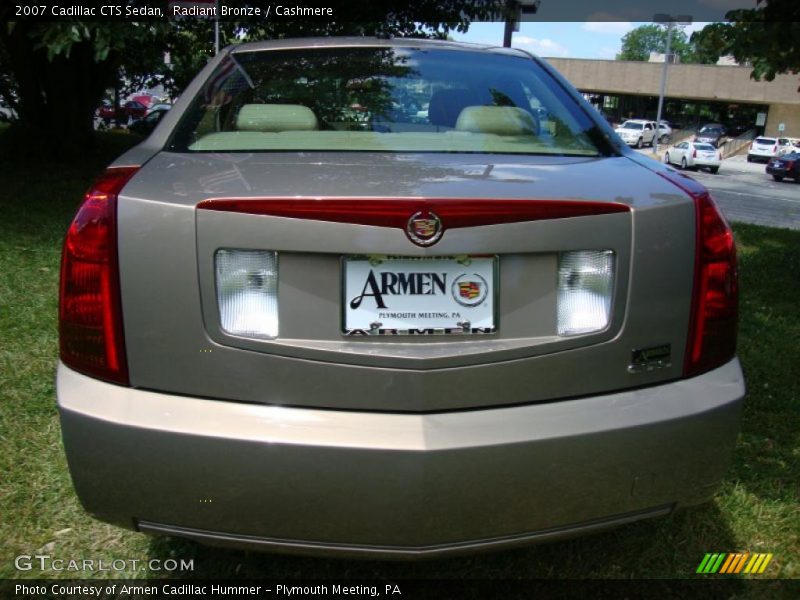 Radiant Bronze / Cashmere 2007 Cadillac CTS Sedan