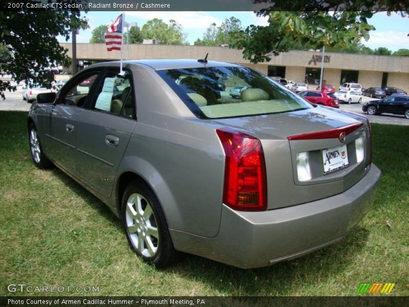 Radiant Bronze / Cashmere 2007 Cadillac CTS Sedan