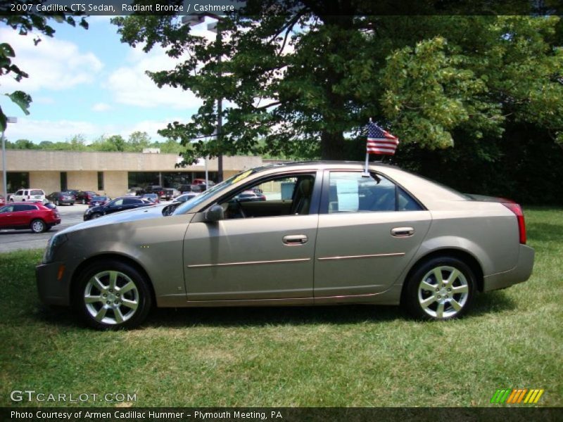 Radiant Bronze / Cashmere 2007 Cadillac CTS Sedan