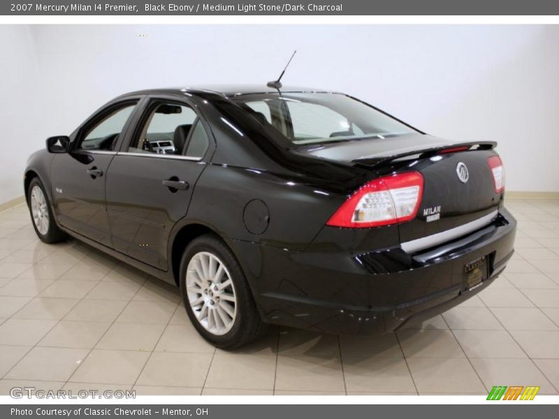 Black Ebony / Medium Light Stone/Dark Charcoal 2007 Mercury Milan I4 Premier