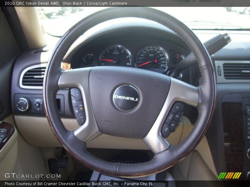 Onyx Black / Cocoa/Light Cashmere 2010 GMC Yukon Denali AWD