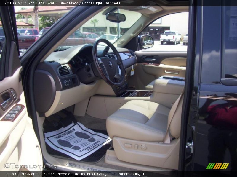 Onyx Black / Cocoa/Light Cashmere 2010 GMC Yukon Denali AWD