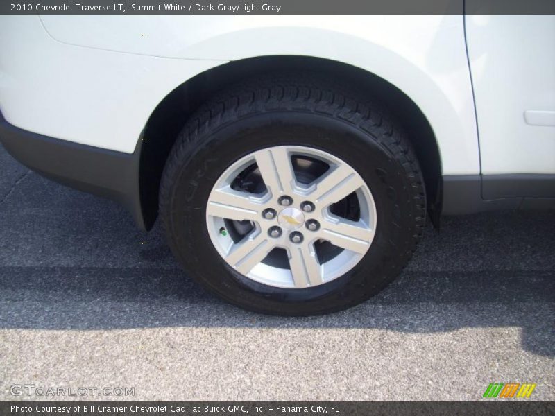 Summit White / Dark Gray/Light Gray 2010 Chevrolet Traverse LT