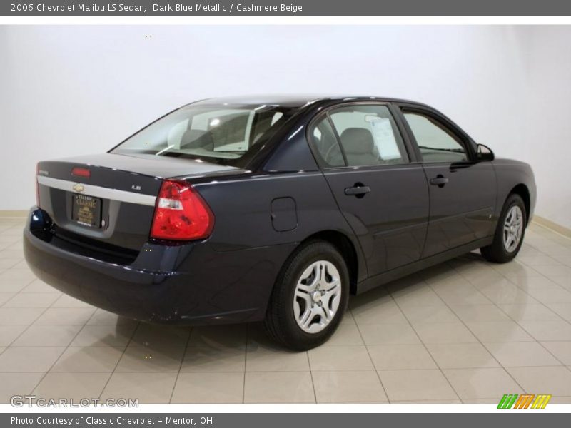 Dark Blue Metallic / Cashmere Beige 2006 Chevrolet Malibu LS Sedan