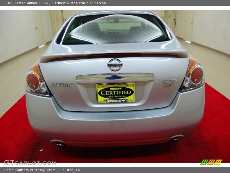 Radiant Silver Metallic / Charcoal 2007 Nissan Altima 3.5 SE