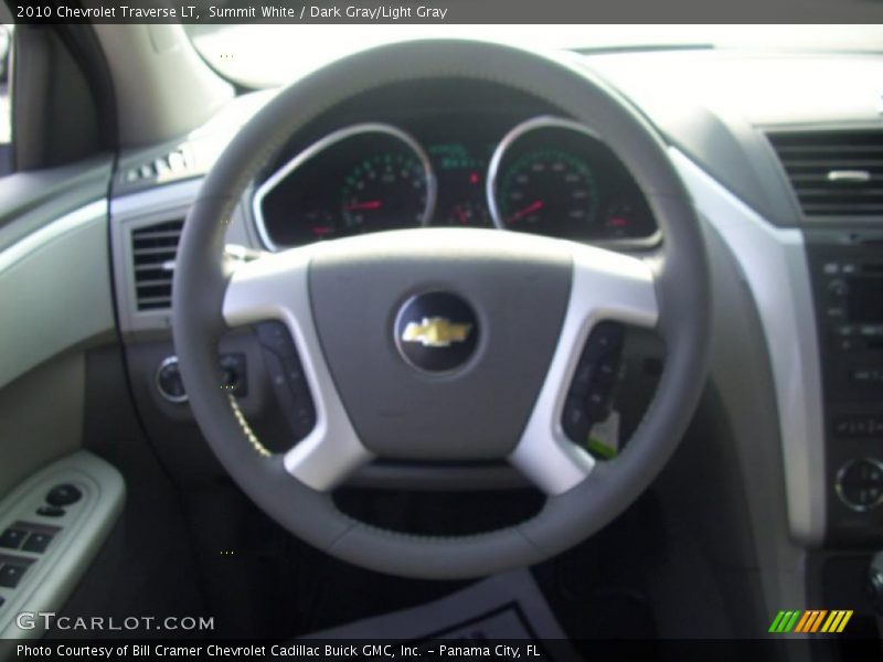 Summit White / Dark Gray/Light Gray 2010 Chevrolet Traverse LT