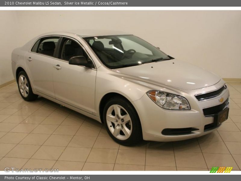 Silver Ice Metallic / Cocoa/Cashmere 2010 Chevrolet Malibu LS Sedan