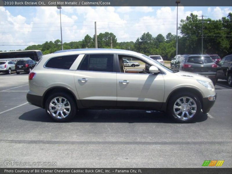 Gold Mist Metallic / Cashmere/Cocoa 2010 Buick Enclave CXL