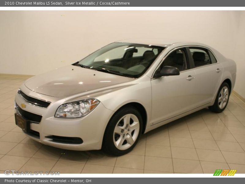 Silver Ice Metallic / Cocoa/Cashmere 2010 Chevrolet Malibu LS Sedan