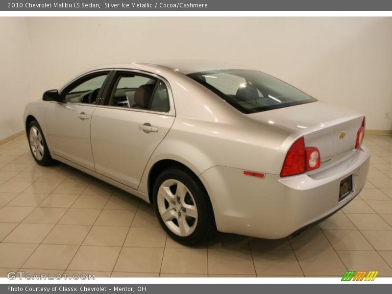 Silver Ice Metallic / Cocoa/Cashmere 2010 Chevrolet Malibu LS Sedan