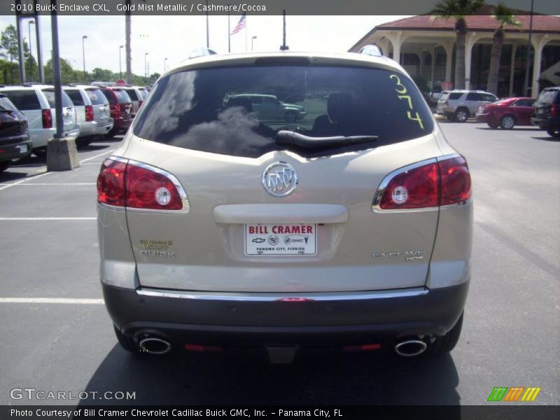 Gold Mist Metallic / Cashmere/Cocoa 2010 Buick Enclave CXL
