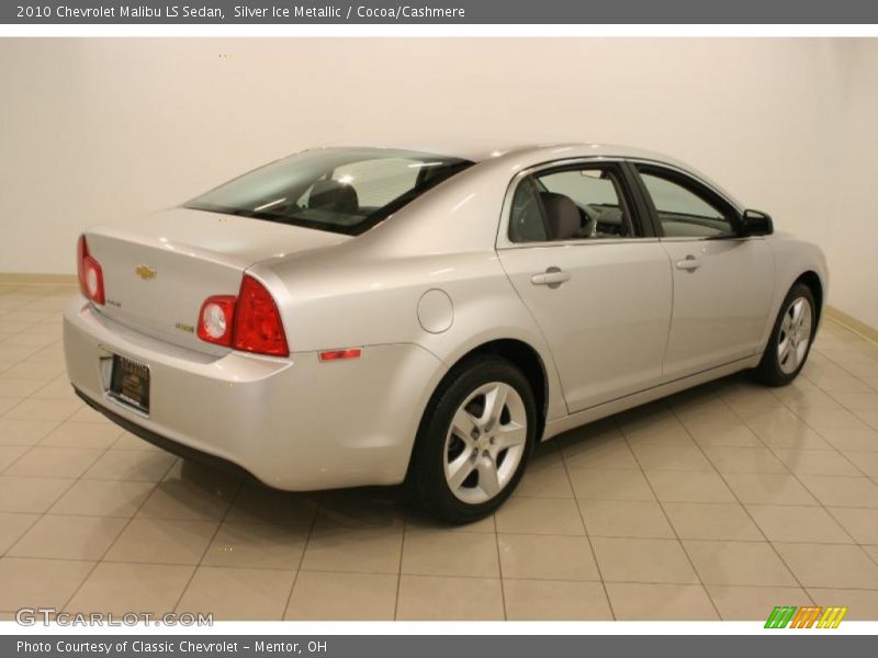 Silver Ice Metallic / Cocoa/Cashmere 2010 Chevrolet Malibu LS Sedan