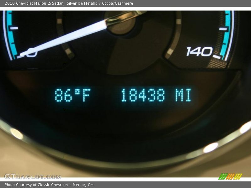 Silver Ice Metallic / Cocoa/Cashmere 2010 Chevrolet Malibu LS Sedan