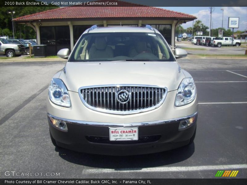 Gold Mist Metallic / Cashmere/Cocoa 2010 Buick Enclave CXL