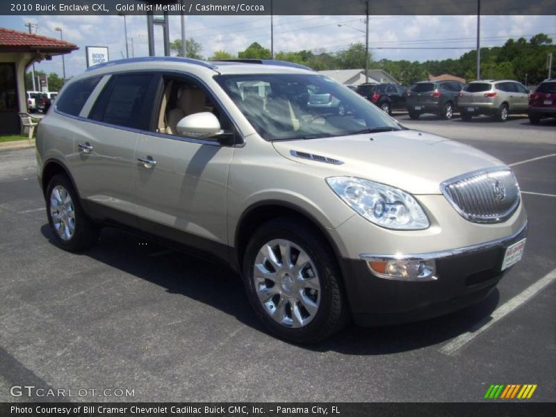 Gold Mist Metallic / Cashmere/Cocoa 2010 Buick Enclave CXL