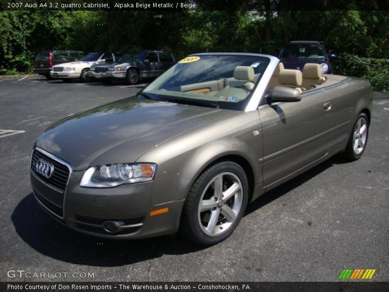Alpaka Beige Metallic / Beige 2007 Audi A4 3.2 quattro Cabriolet