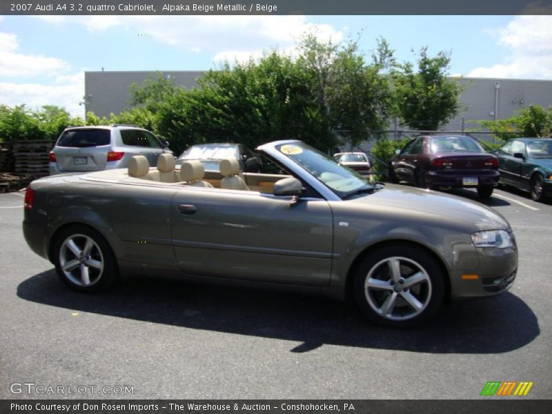 Alpaka Beige Metallic / Beige 2007 Audi A4 3.2 quattro Cabriolet