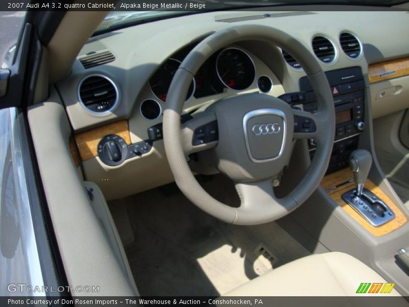 Alpaka Beige Metallic / Beige 2007 Audi A4 3.2 quattro Cabriolet