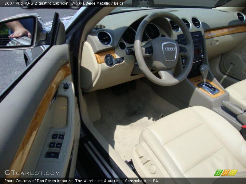 Alpaka Beige Metallic / Beige 2007 Audi A4 3.2 quattro Cabriolet