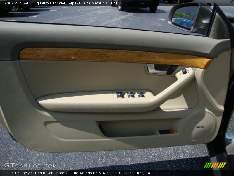 Alpaka Beige Metallic / Beige 2007 Audi A4 3.2 quattro Cabriolet