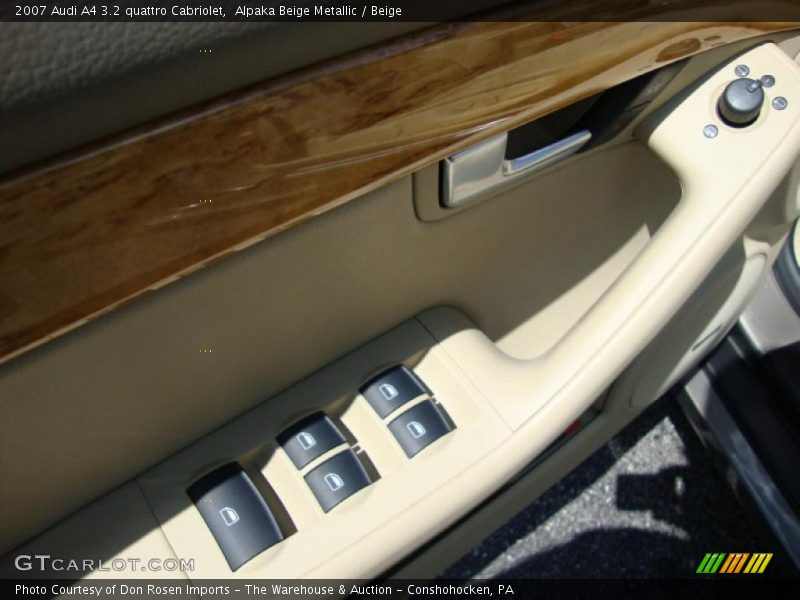 Alpaka Beige Metallic / Beige 2007 Audi A4 3.2 quattro Cabriolet