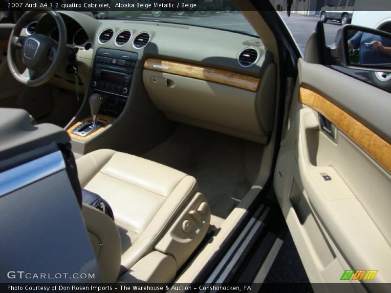 Alpaka Beige Metallic / Beige 2007 Audi A4 3.2 quattro Cabriolet