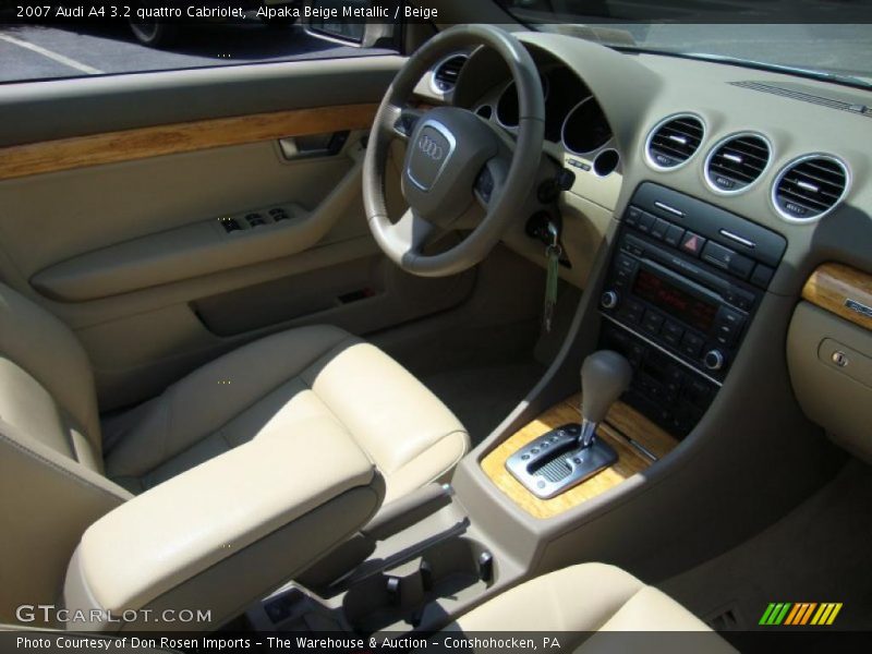 Alpaka Beige Metallic / Beige 2007 Audi A4 3.2 quattro Cabriolet